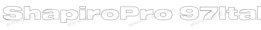 ShapiroPro 97Italic字体转换 ShapiroPro 97Italic字体转换